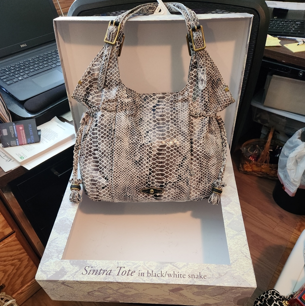 Elliott Lucca Snake skin shoulder bag